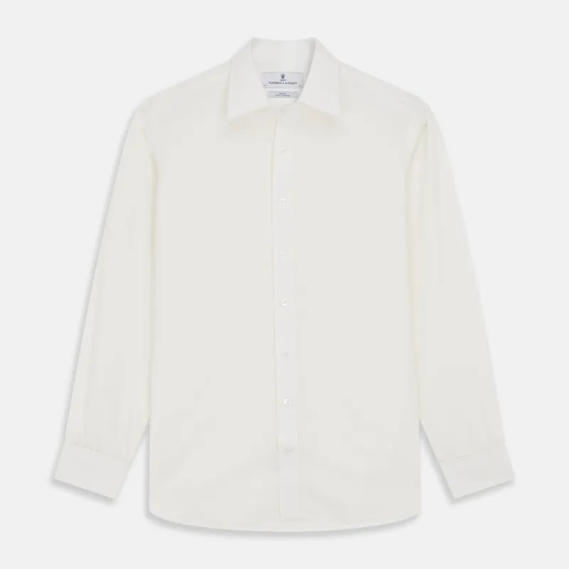 Cream Silk Tailored Fit Shirt sold by Turnbull & Asser