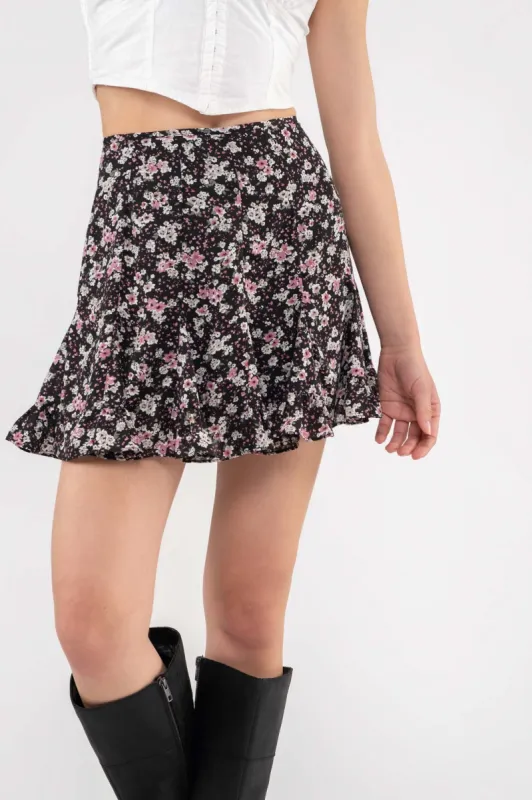 FLORAL MINI SKIRT sold by Blu Pepper