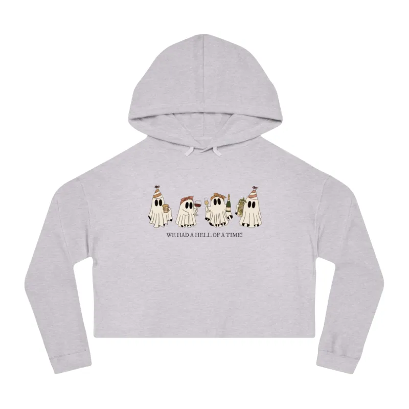Hell of a Time Cropped Hooded Sweatshirt sold by Rose Blush Studio