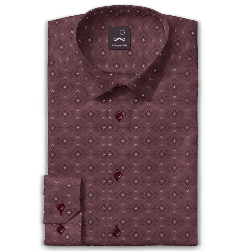 Pure Cotton - Long Sleeve - Maroon Prism sold by Airthreads