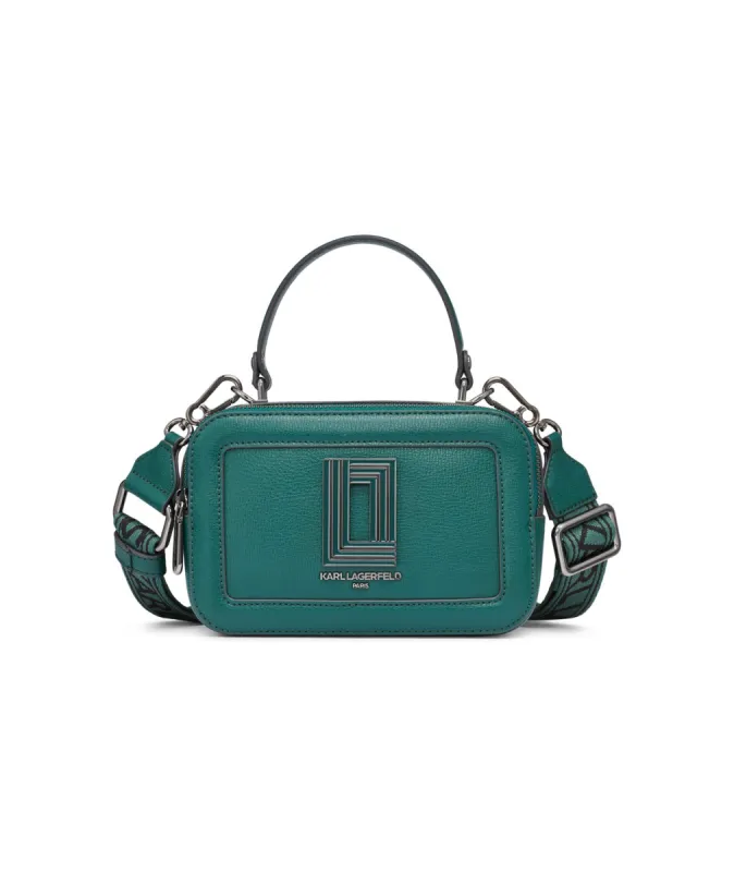 SIMONE LEATHER CAMERA CROSSBODY BAG sold by Karl Lagerfeld Paris