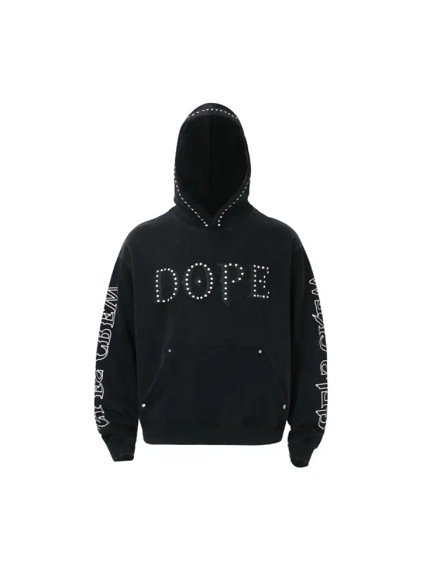 Thesupermade Rivet-adorned Graphic Hoodies sold by Thesupermade