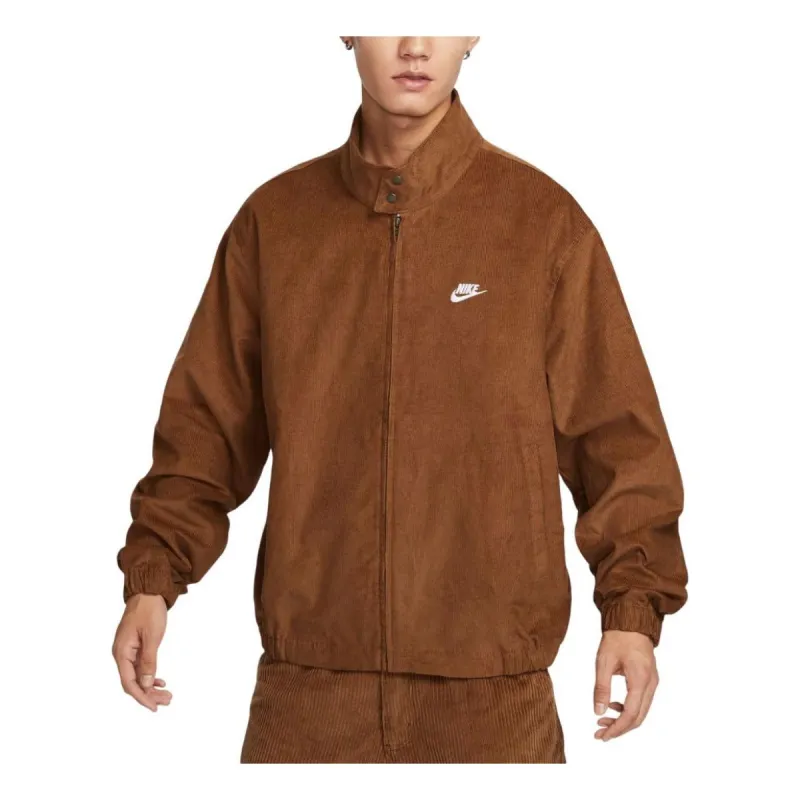 Nike Sportswear Club Corduroy Harrington Jacket Asia Sizing 'Light British Tan' FZ0632-281 sold by KicksCrew