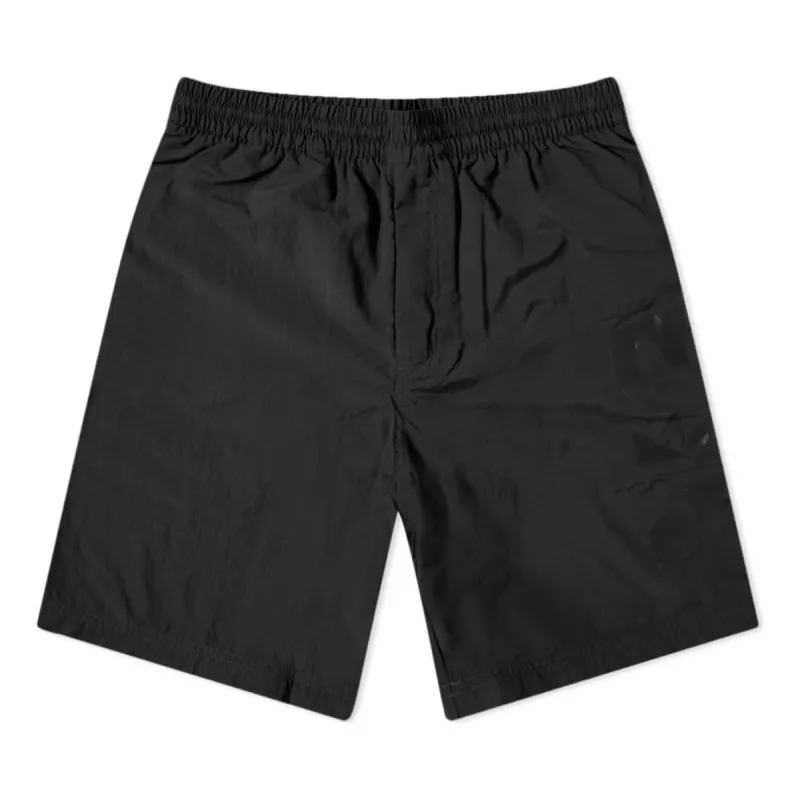adidas Y-3 Large Logo Mid Length Swim Shorts 'Black White' GT5251 sold by KicksCrew