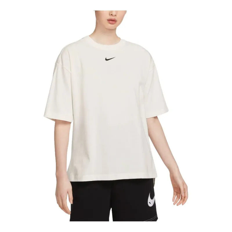 (WMNS) Nike Sportswear Oversized T-shirt Asia Sizing 'Sail' HJ3947-133 sold by KicksCrew
