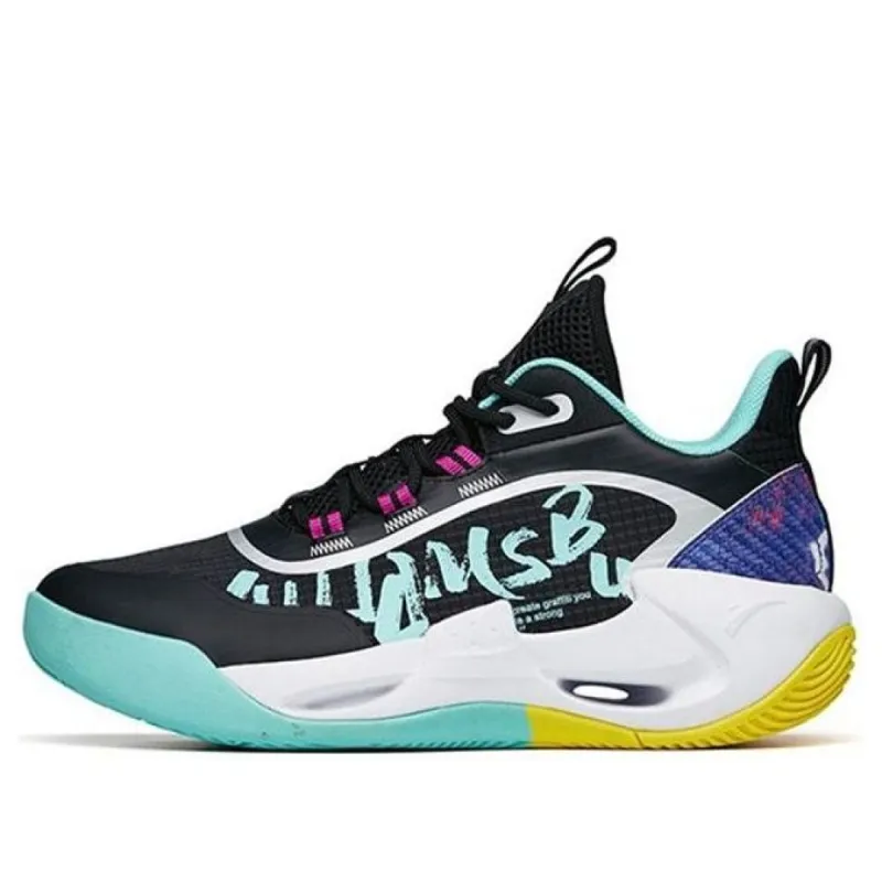 (GS) ANTA Basketball Shoes 'Black Blue White' 312221111-3 sold by KicksCrew