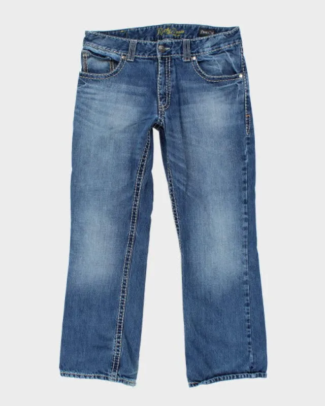Vintage Y2K Contrast Stitch Bootcut Jeans - W36 L30 sold by Rokit