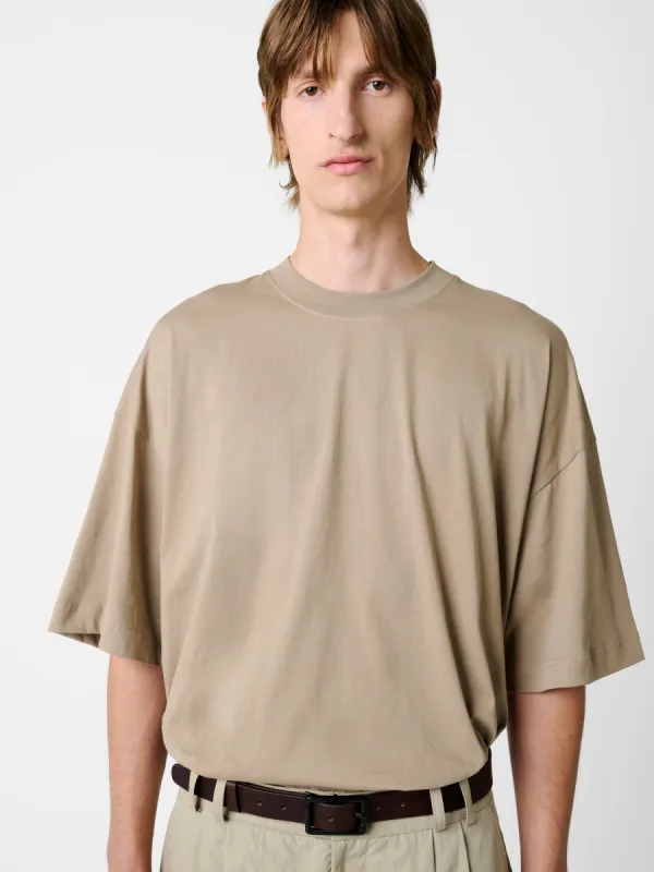 Piu T-shirt in Dark Stone sold by Studio Nicholson