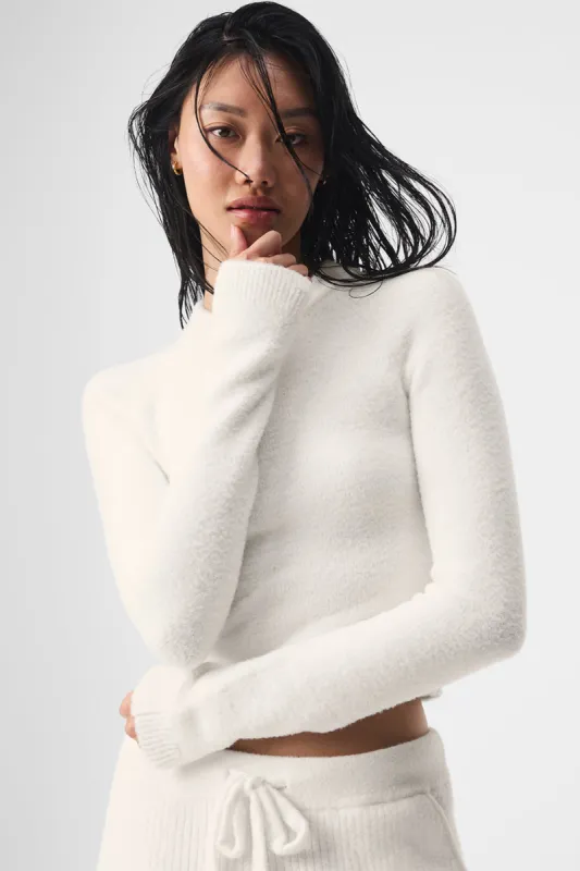 Snuggle Up Sweater Long Sleeve - Ivory sold by Alo Yoga