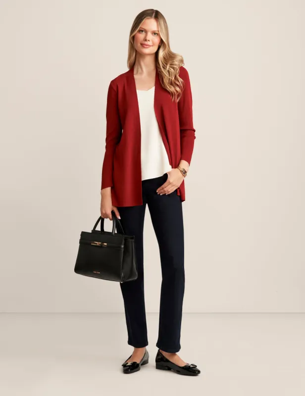 Long Sleeve Cardigan With Side Slits sold by Anne Klein
