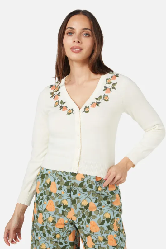 Pear Emb Cardi sold by Princess Highway