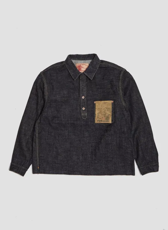 FOB Factory G3 Denim Pullover Indigo sold by Nigel Cabourn