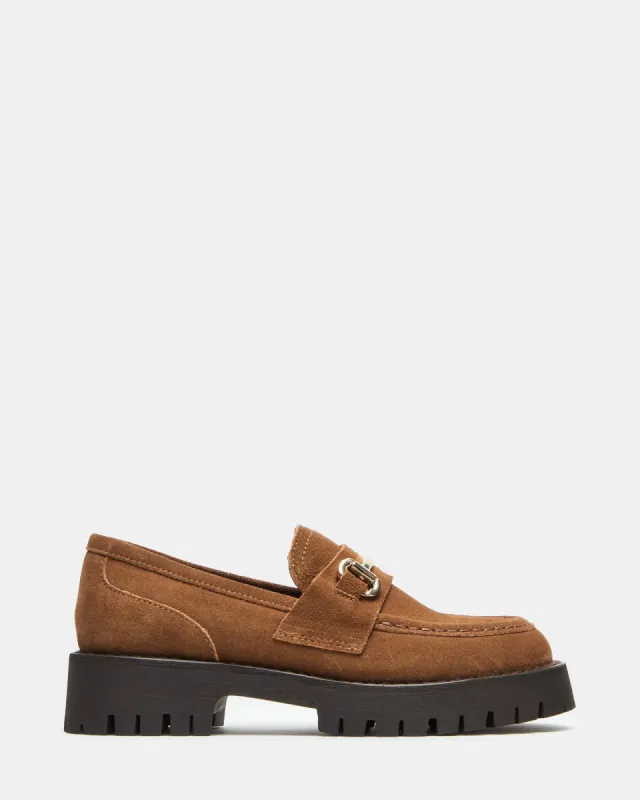 LANDO COGNAC SUEDE sold by Steve Madden