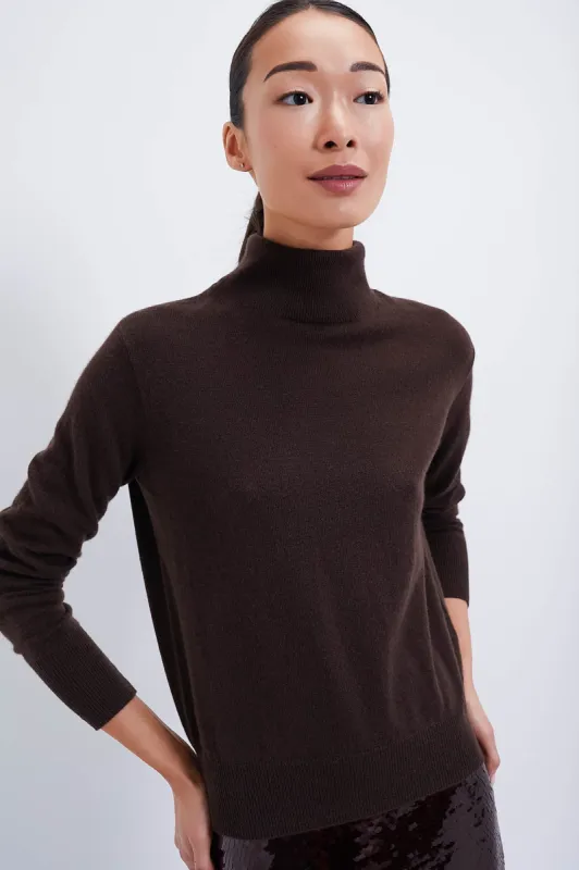 Chocolate Cashmere Turtleneck Sweater sold by Tuckernuck