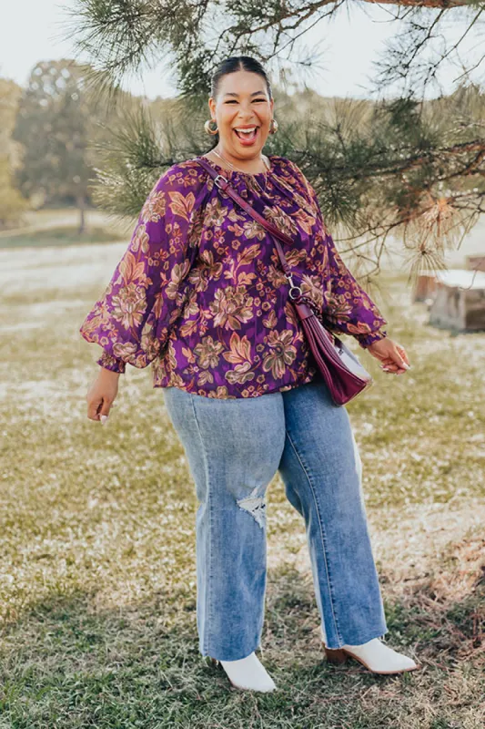 Vineyard Charm Floral Top Curves sold by Impressions