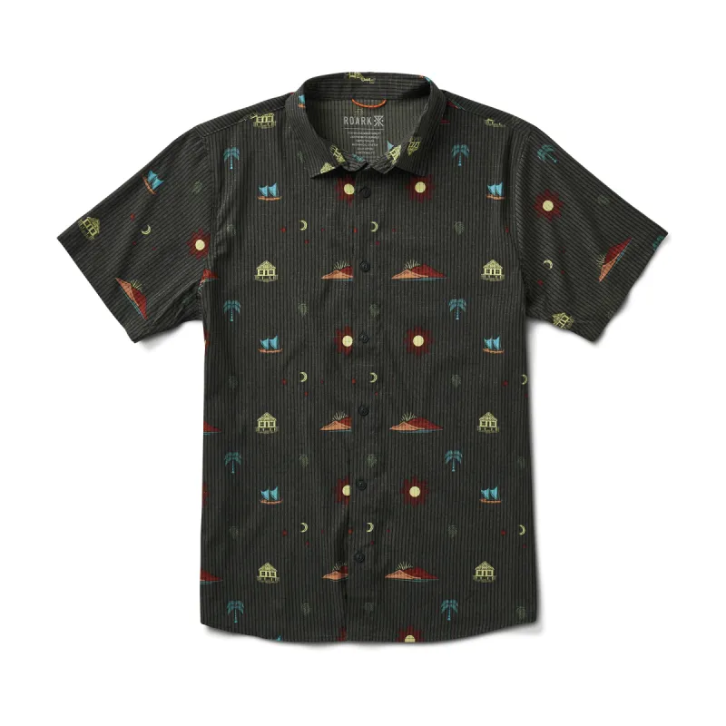 Bless Up Breathable Stretch Shirt - Dark Military Print sold by Roark