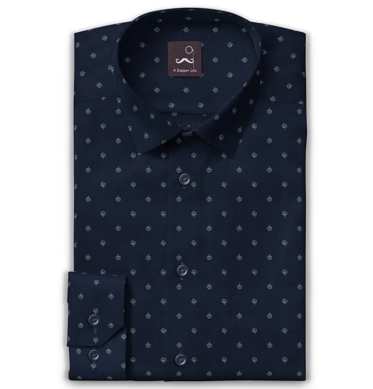 Pure Cotton - Long Sleeve - Navy Vine sold by Airthreads