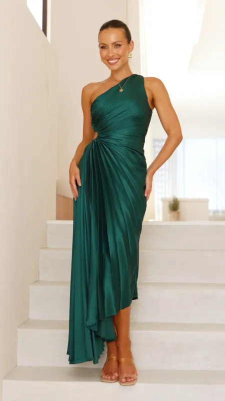 Olivia Maxi Dress - Forest Green sold by Billy J