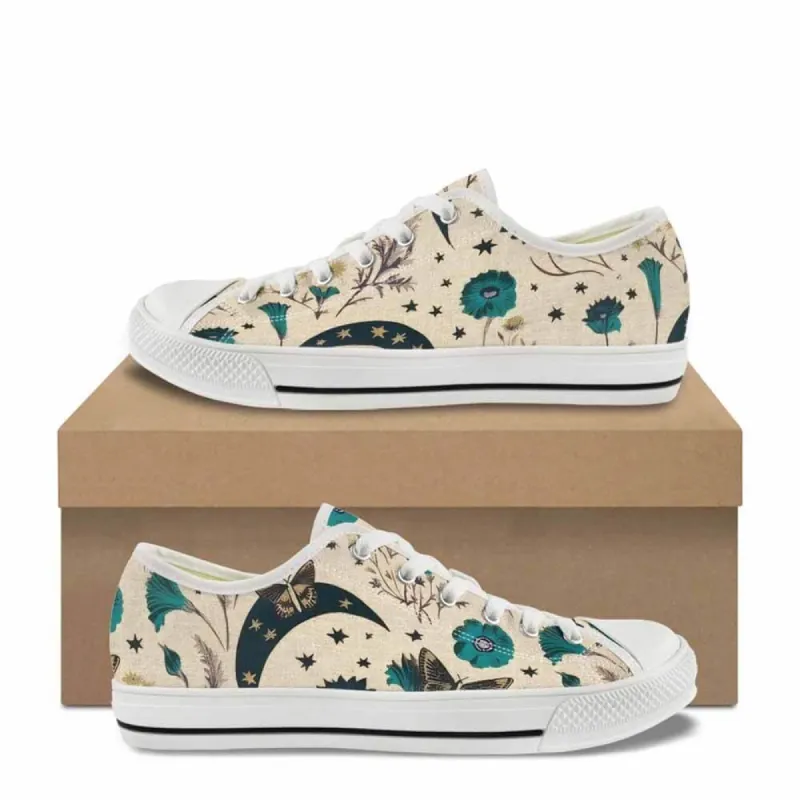 Vintage Flower Butterfly Canvas Shoes sold by GTHIC