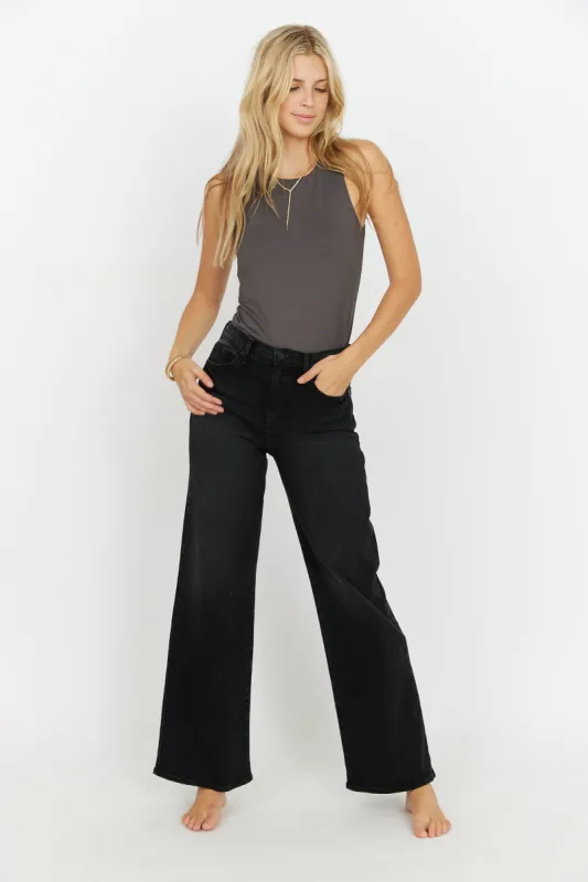 Reed Just Black Palazo Jean sold by fab'rik