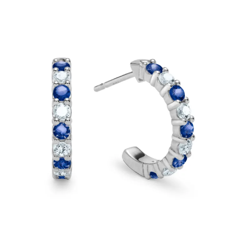 Personalized Rosecliff Birthstone Earrings in 14k Gold sold by Haverhill