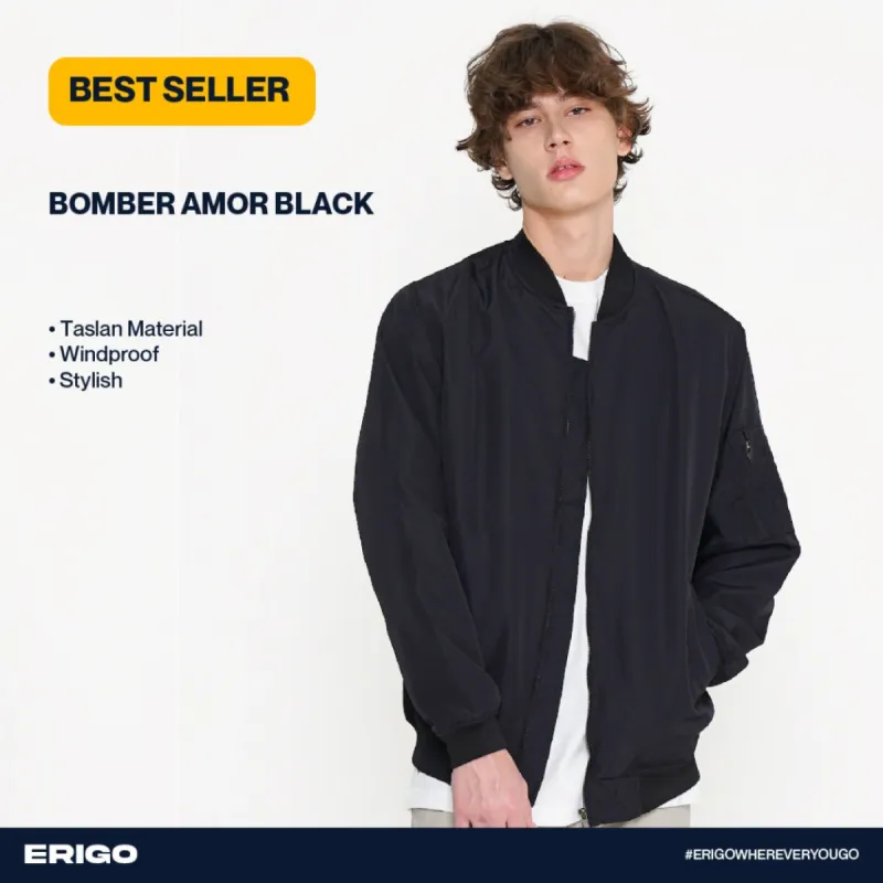 Erigo Bomber Amor Black sold by Erigo