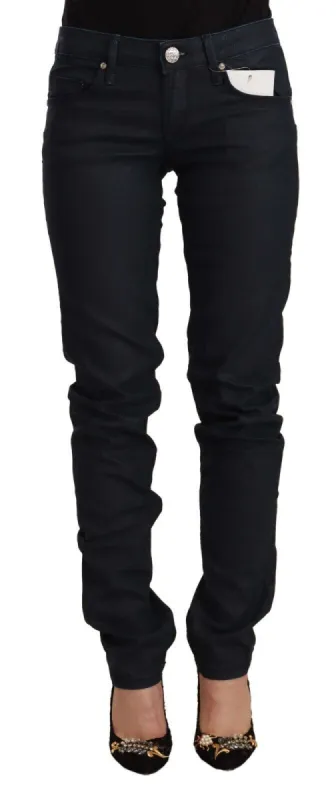 Chic Low Waist Skinny Black Denim sold by Louxly