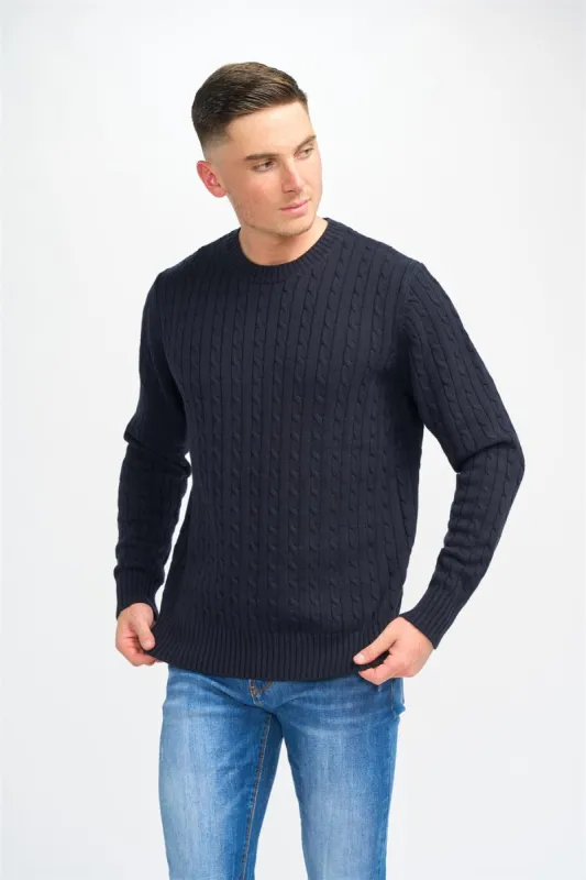 Foston Navy Jumper sold by House of Cavani
