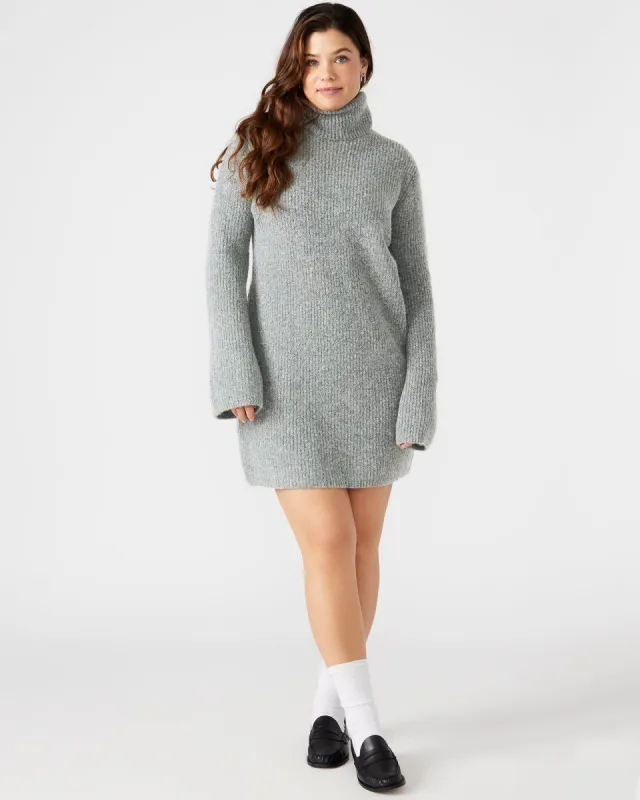 ABBIE SWEATER DRESS GREY sold by Steve Madden