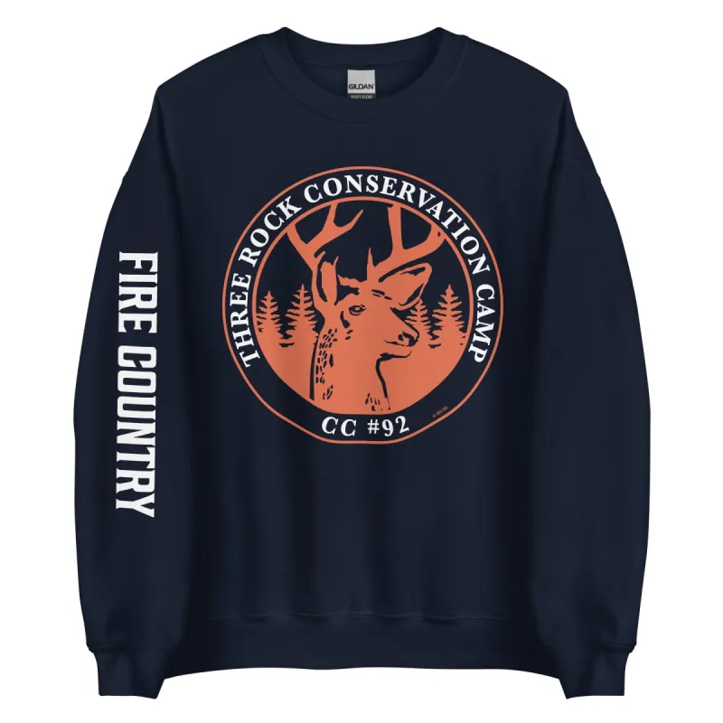 Fire Country Three Rock Conservation Camp Unisex Sweatshirt sold by Paramount Shop