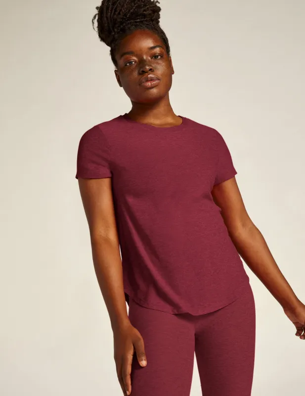 Featherweight On The Down Low Tee sold by Beyond Yoga