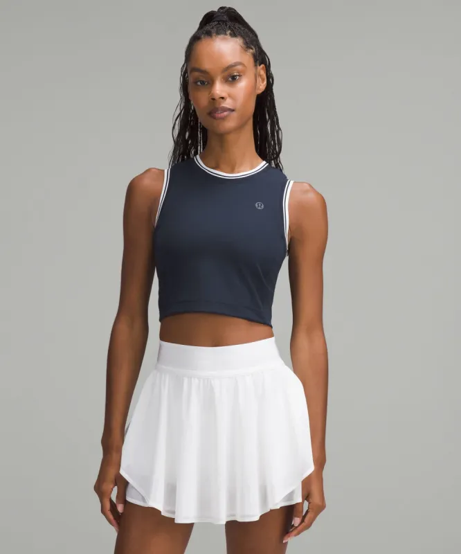 Varsity Scoop-Neck Cropped Tennis Tank Top *Medium Support, B/C Cup sold by Lululemon