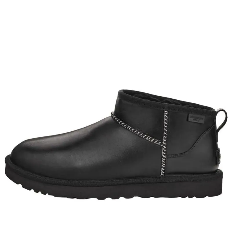 UGG Classic Ultra Mini LTHR Regen 'Black' 1158191-BLK sold by KicksCrew