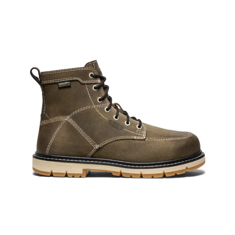 Women's San Jose 6" Waterproof 90° Heel Boot (Aluminum Toe)  |  Steel Grey/Gum sold by Keen