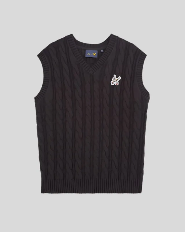 Friends of Feathers Cable Knitted Tank Top sold by Lyle & Scott