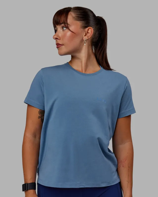 Deluxe PimaFLX Tee - Elemental Blue sold by LSKD