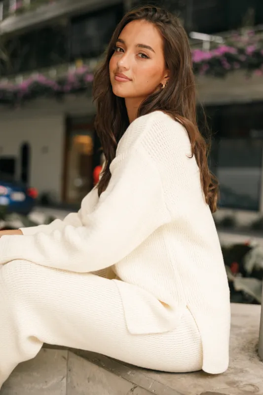 Mckinley Sweater - Cream sold by Petal & Pup