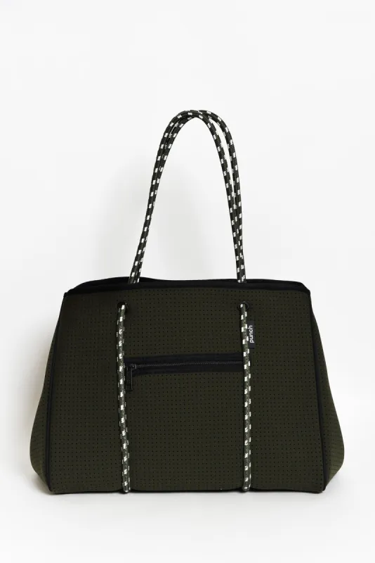 Amola Olive Neoprene Tote Bag sold by Blue Bungalow