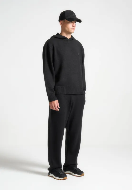 Signature Mohair-Blend Hoodie - Black sold by Maniere De Voir