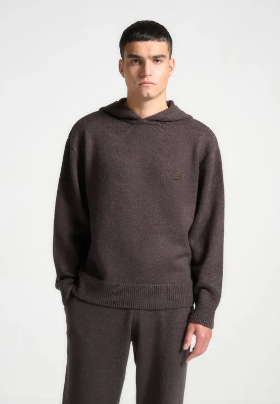 Signature Mohair-Blend Hoodie - Brown sold by Maniere De Voir