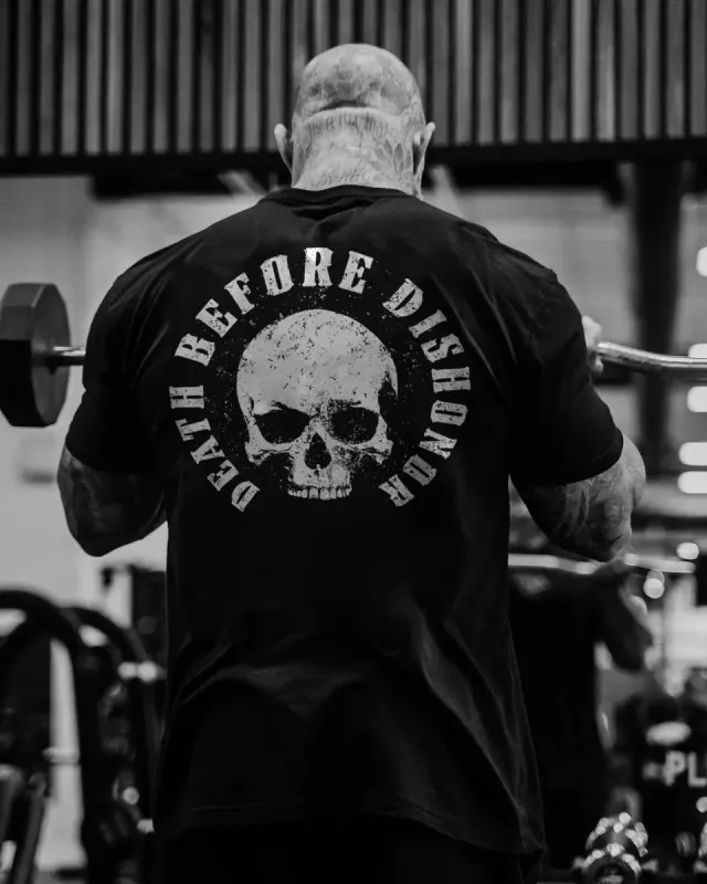 Death before dishonor  Print Men's T-shirt sold by Polyalien
