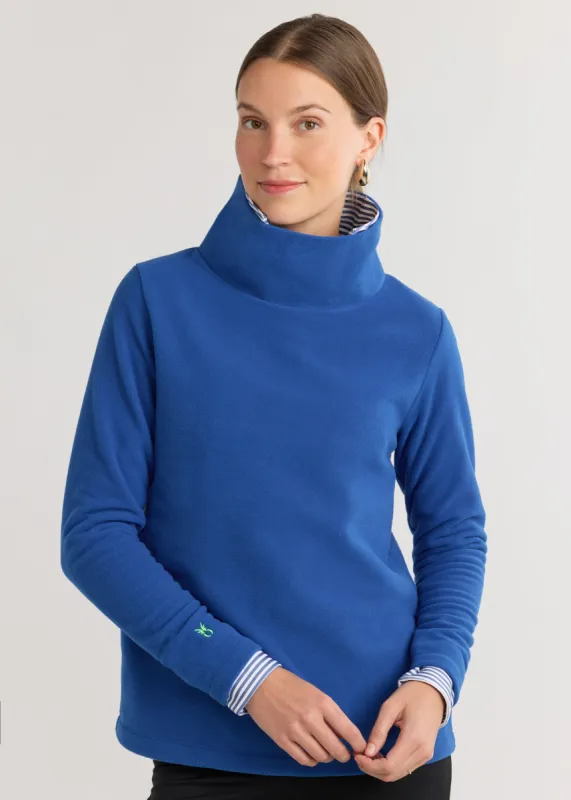 Greenpoint Turtleneck in Vello Fleece (True Blue) sold by Dudley Stephens