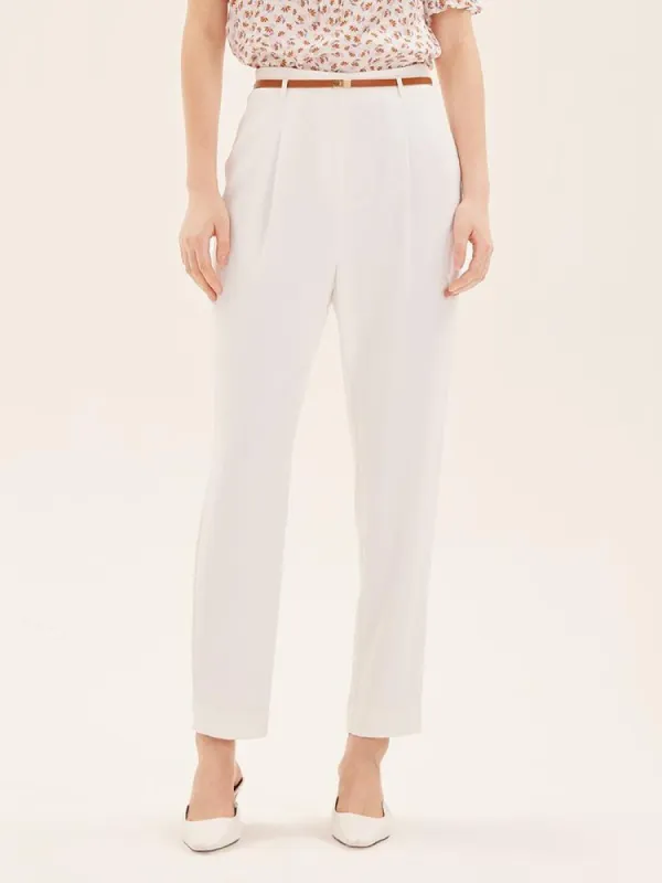 Tapered Pants With Belt sold by Goelia