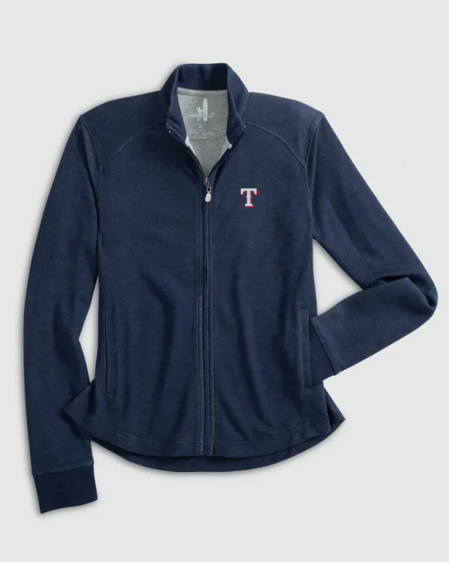 Women's Texas Rangers Tomi Full Zip Jacket sold by Johnnie-O