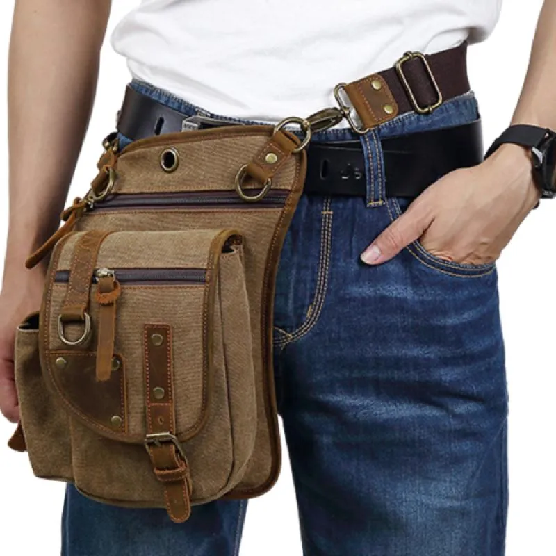 Men's Canvas Fashion Casual Shoulder Messenger Bag 50238450U sold by Manly