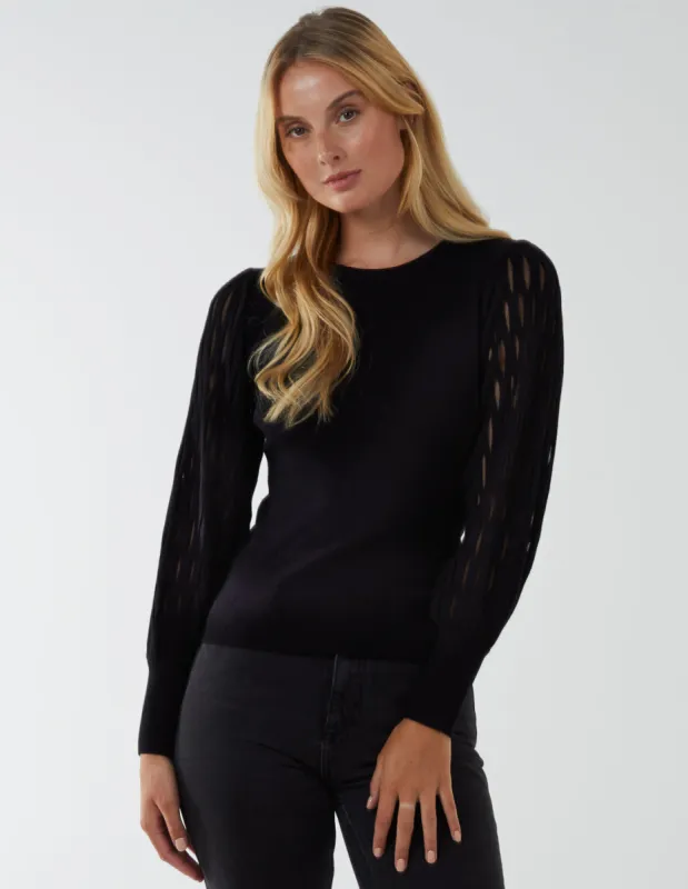 Cut Out Sleeve Jumper sold by Blue Vanilla
