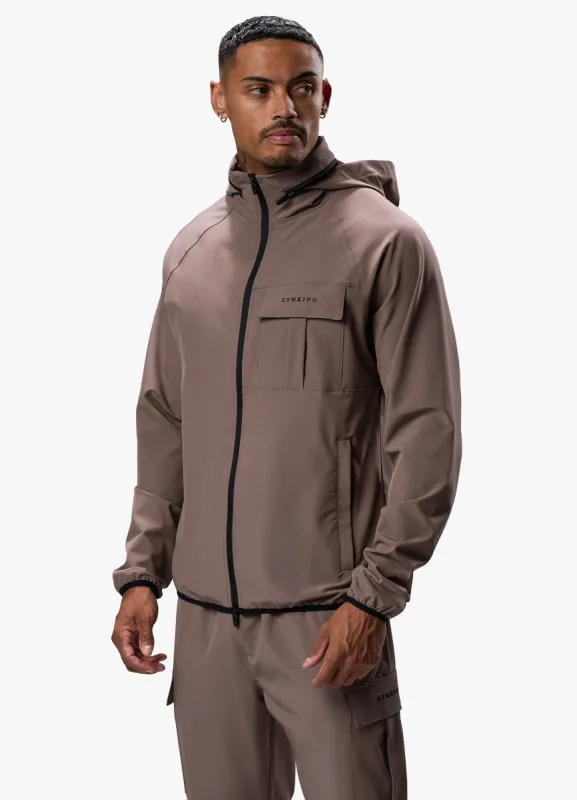 Gym King Mini Ripstop Woven Utility Jacket - Iron sold by The Gym King