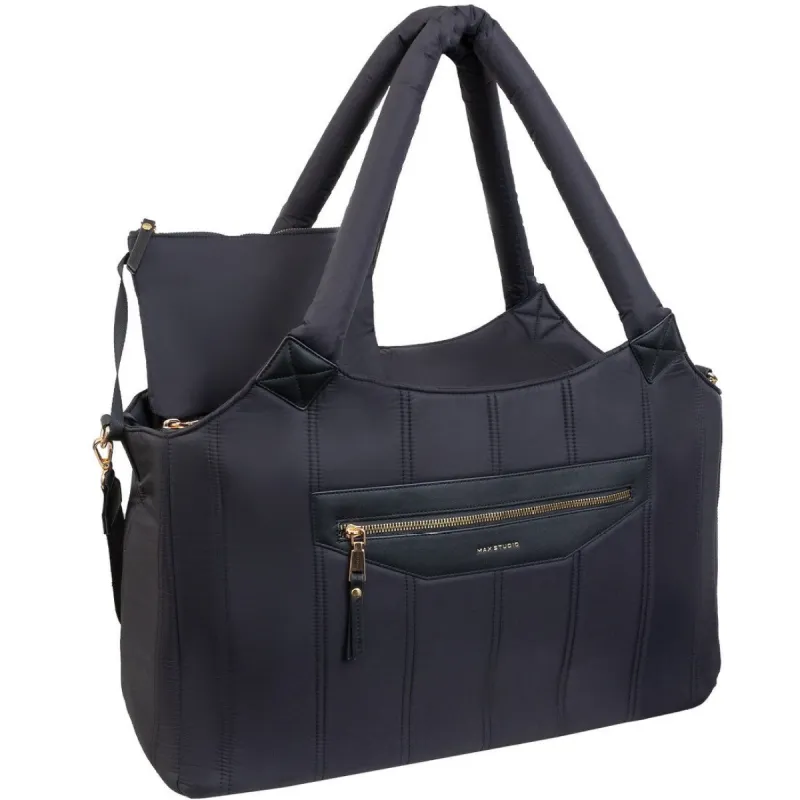 Max Studio Nylon Tubular Quilted Duffel Bag sold by Zulily
