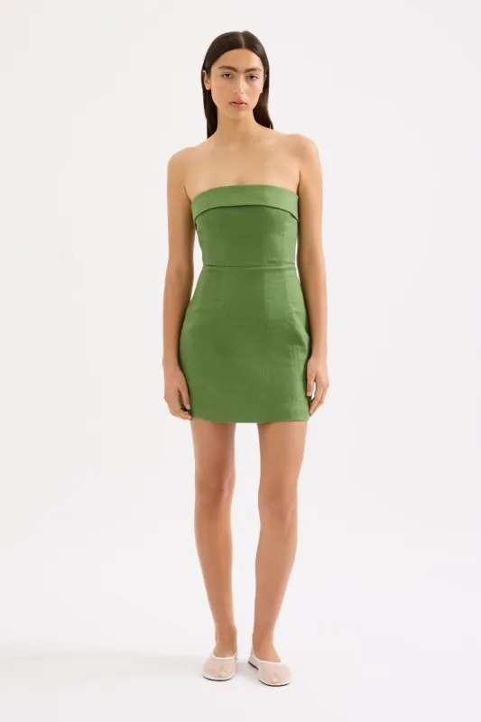 LYRA LINEN MINI DRESS sold by Nude Lucy