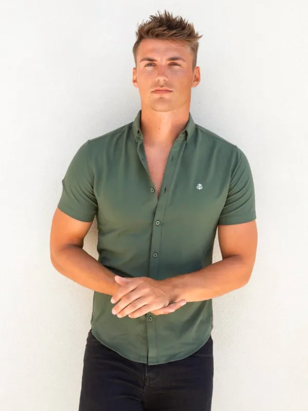 Ronan Short Sleeve Shirt - Green sold by Blakely